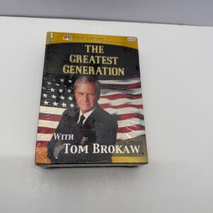 NBC News The Greatest Generation Tom Brokaw 3-DVD Box Set History Sealed New
